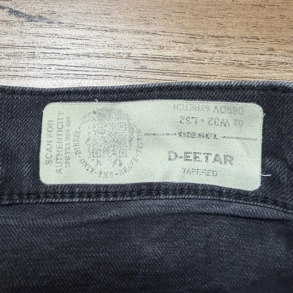 Diesel D-EETAR Jeans Men 32x27 Black Tapered Leg Italian Destroyed Grunge NEW